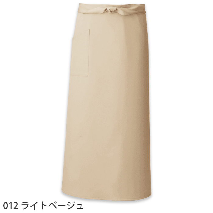 丈90cm ソムリエロング腰下エプロン15色　ストレッチ・撥水・制電加工　色