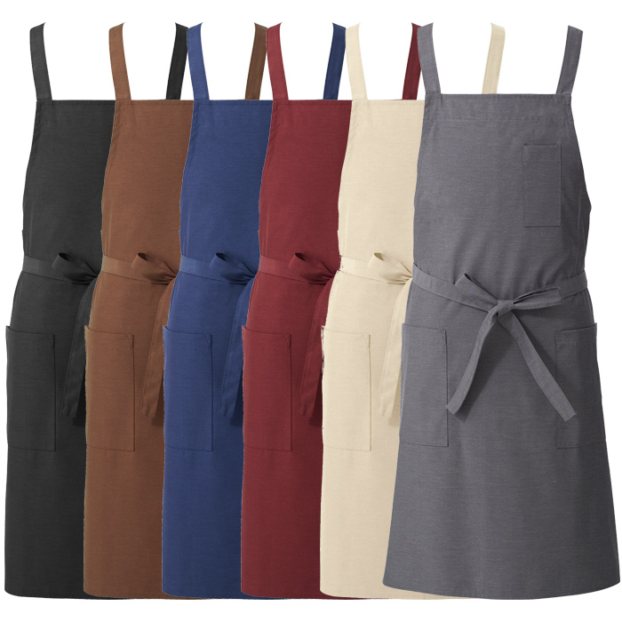 【飲食店販売店制服】後ろ姿キレイ タスキエプロン6色【女性用】純国産で軽くて疲れない 綿ポリ撥水制電機能付 スペック