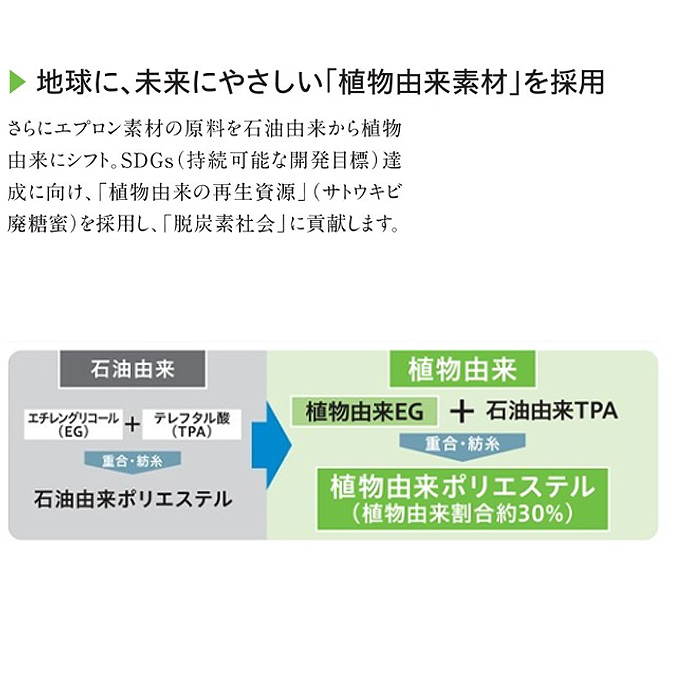 エプロン　首掛け 黒　SDGs　抗ウイルス　詳細