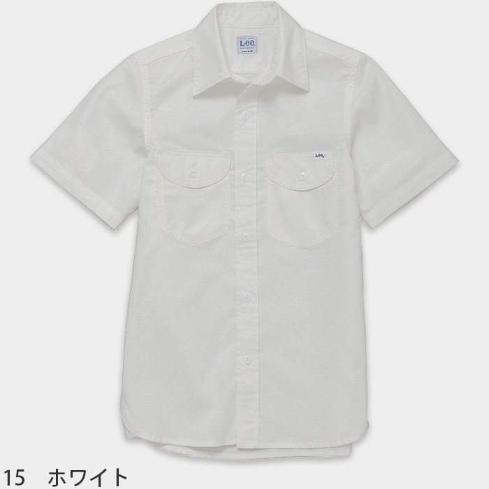 Lee workwear シャンブレーシャツ　半袖  女性　色画像
