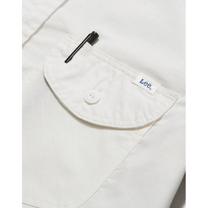 Lee workwear シャンブレーシャツ　半袖  女性　詳細画像