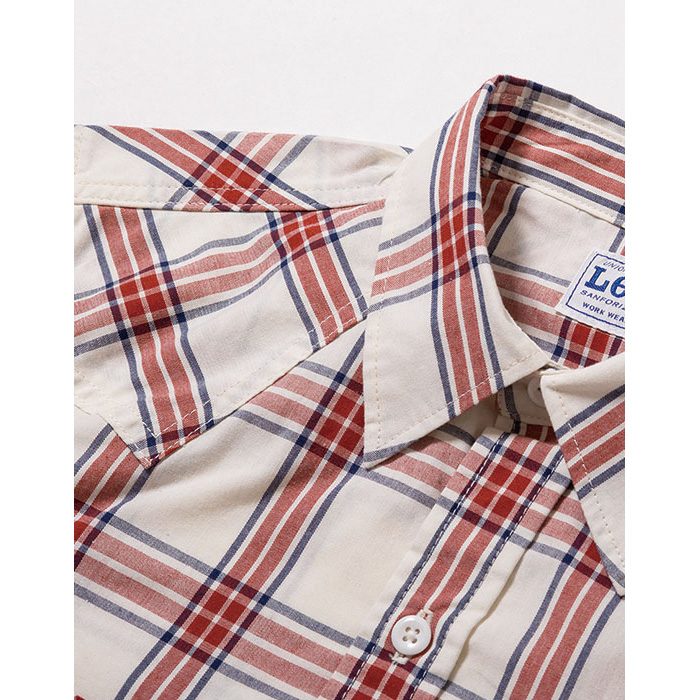 Lee workwear ウェスタンチェックシャツ 七分袖詳細画像