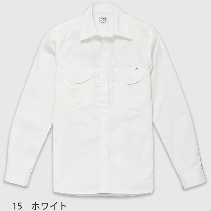 Lee workwear シャンブレーシャツ　長袖色画像