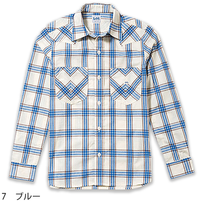 Lee workwear ウェスタンチェックシャツ色画像