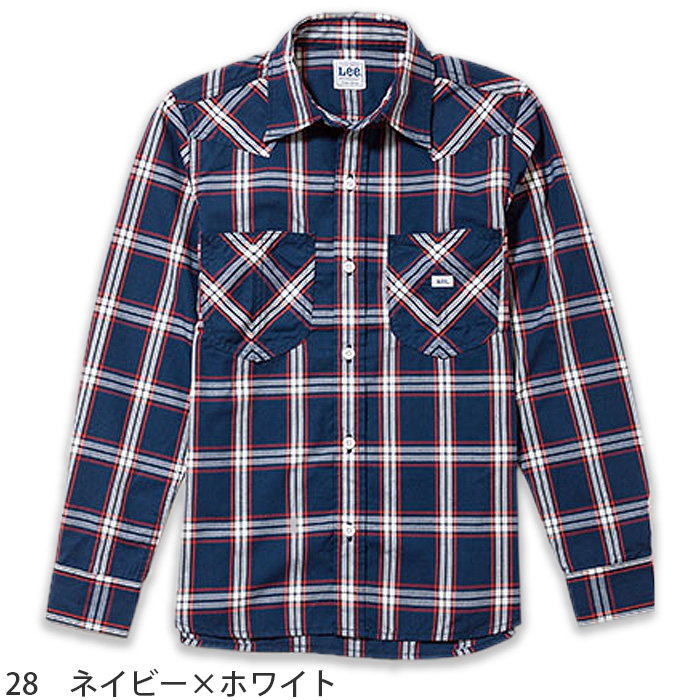 Lee workwear ウェスタンチェックシャツ色画像