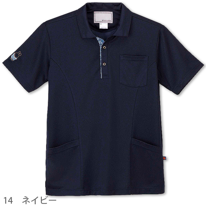 【歯科・医療・介護制服】ミッフィー　キャラクター　リバティ　ポロシャツ　ニットシャツ 男女兼用　　制菌　制電　吸水　防汚　色