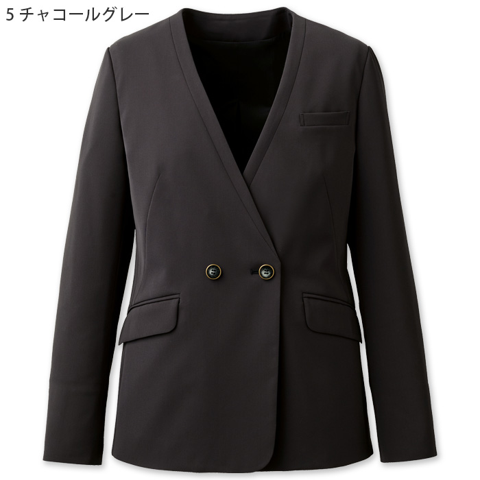 【ホテル・受付・接客制服】ノーカラージャケット2色【女性用】ノーブルクロス　新感覚のフォーマルスタイル　色