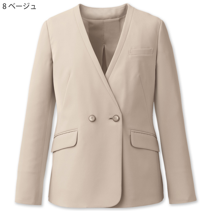 【ホテル・受付・接客制服】ノーカラージャケット2色【女性用】ノーブルクロス　新感覚のフォーマルスタイル　色