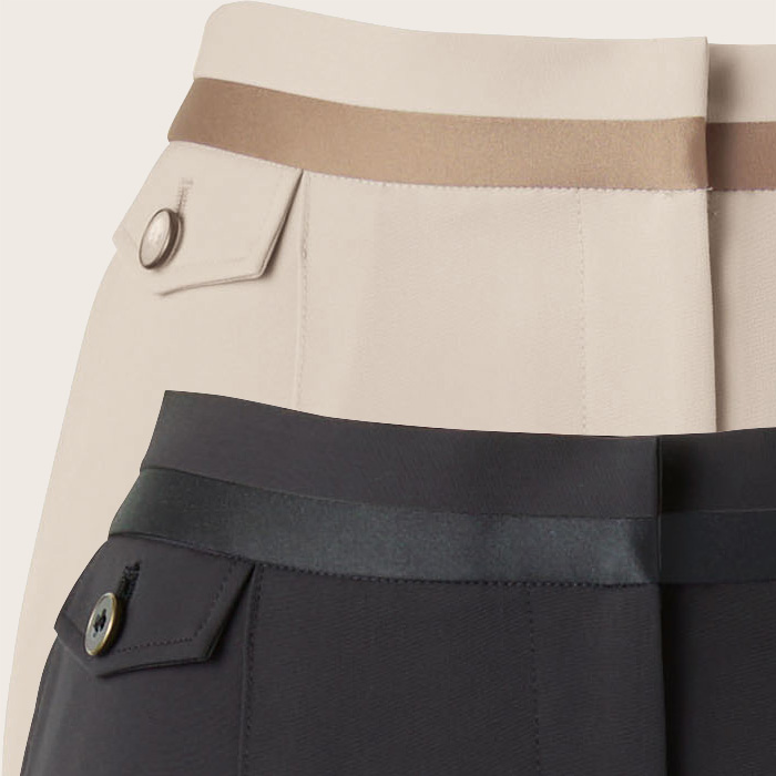 【ホテル・受付・接客制服】テーパードパンツ2色【女性用】ノーブルクロス 新感覚のフォーマルスタイル スペック