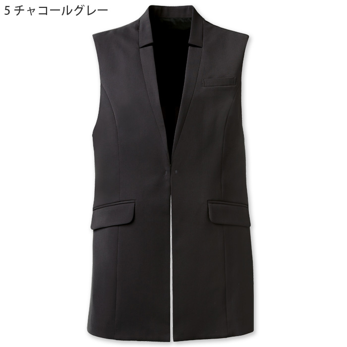 【ホテル・受付・接客制服】ノーカラージレ2色【女性用】ノーブルクロス 新感覚のフォーマルスタイル 色