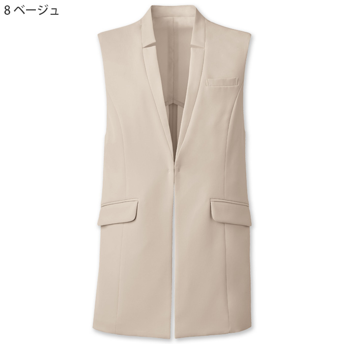 【ホテル・受付・接客制服】ノーカラージレ2色【女性用】ノーブルクロス 新感覚のフォーマルスタイル 色