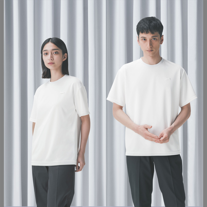 サステナブル 半袖カットソー【男女兼用】高機能ニット素材 モデル