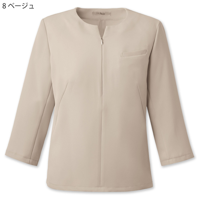 【ホテル・受付・接客制服】プルオーバー八分袖2色【女性用】ノーブルクロス　新感覚のフォーマルスタイル　色