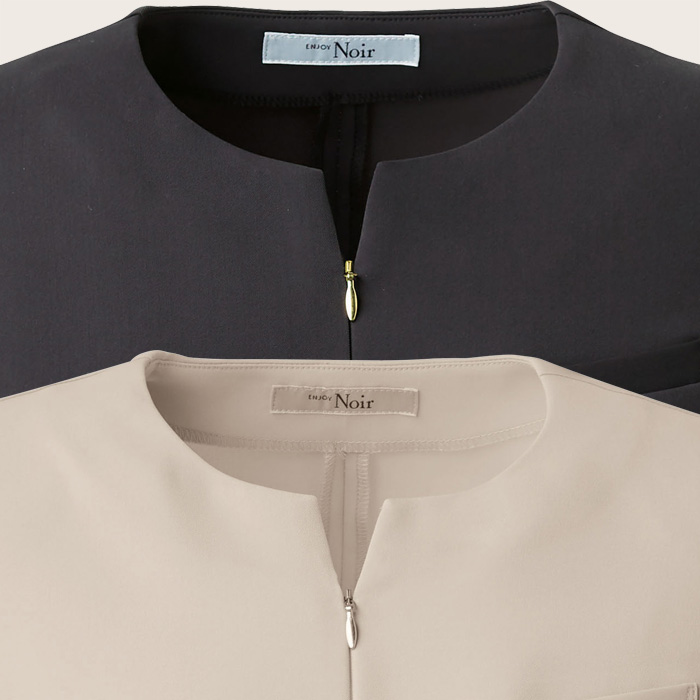 【ホテル・受付・接客制服】プルオーバー八分袖2色【女性用】ノーブルクロス　新感覚のフォーマルスタイル　スペック