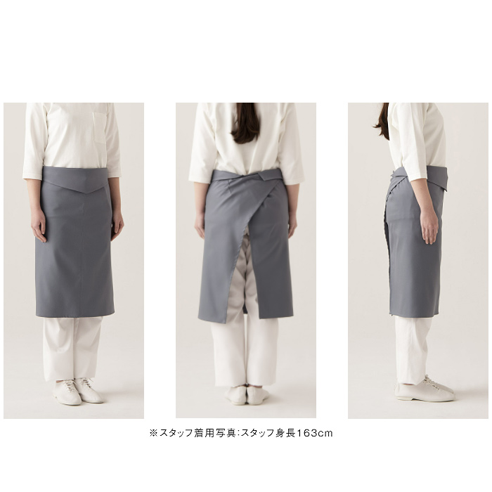 綿100%(二重織)　ナチュラルコックコート　詳細画像