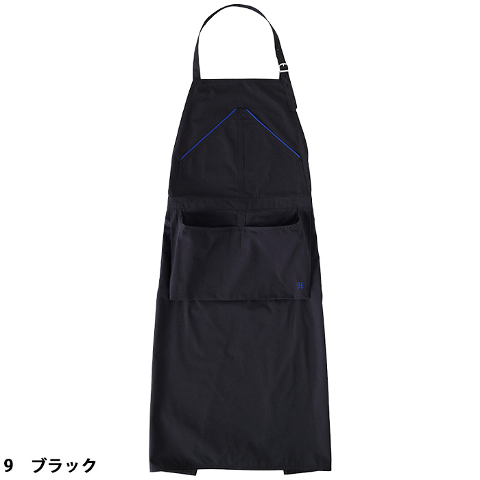 HAKUI　ブルーラインが爽やか　首掛けエプロン2色【兼用】　色画像