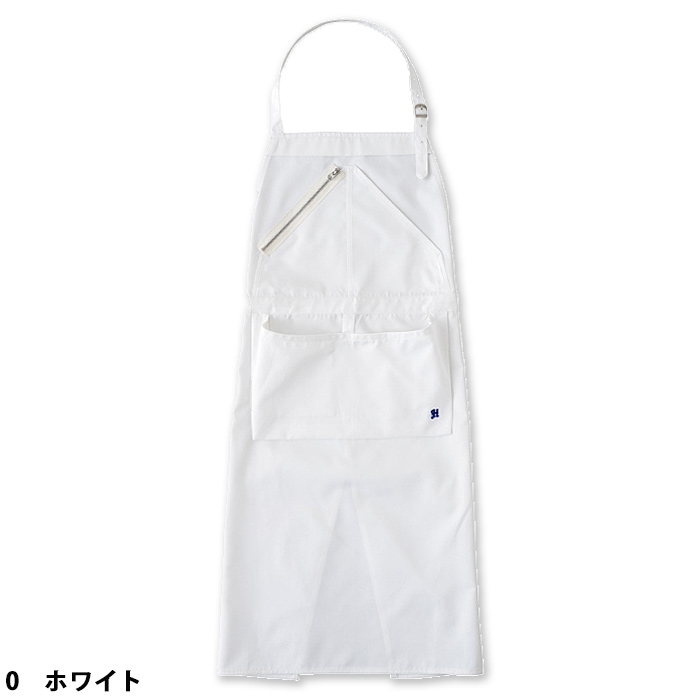 HAKUI　斜めファスナーがアクセント　首掛けエプロン2色【兼用】　色画像