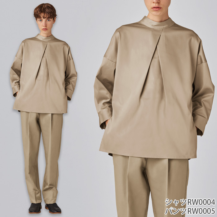 【飲食店販売店制服】 ARBE REWINDバックオープンシャツ　【4色】女性用　ストレッチ・抗菌防臭　色