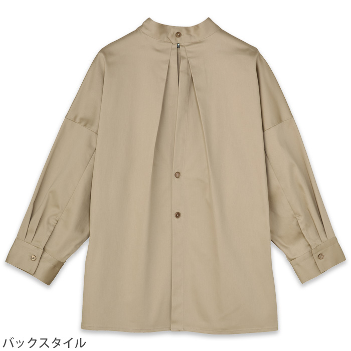 【飲食店販売店制服】 ARBE REWINDバックオープンシャツ　【4色】女性用　ストレッチ・抗菌防臭　スペック