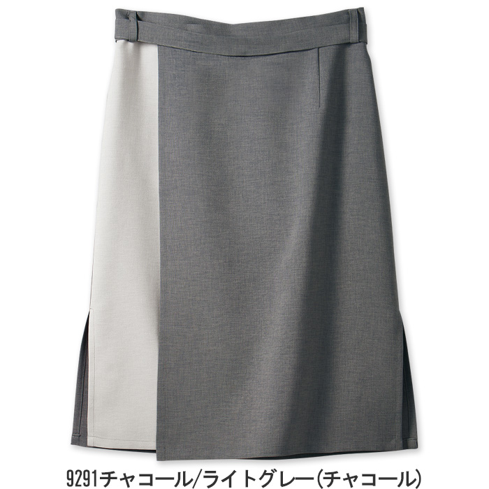 紡ぐ衣　腰下ミドル丈エプロン【兼用M/L】配色がアクセント　色