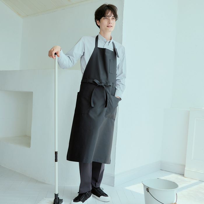 汗染み目立たない長袖シャツ【男女兼用】2色　水場の作業も快適!　モデル"