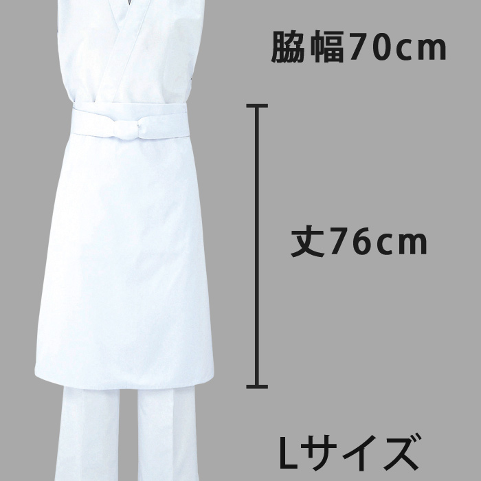 飲食店、和食店　定番前掛　綿100%(カツラギ) 　3サイズ(M、L、LL)　色