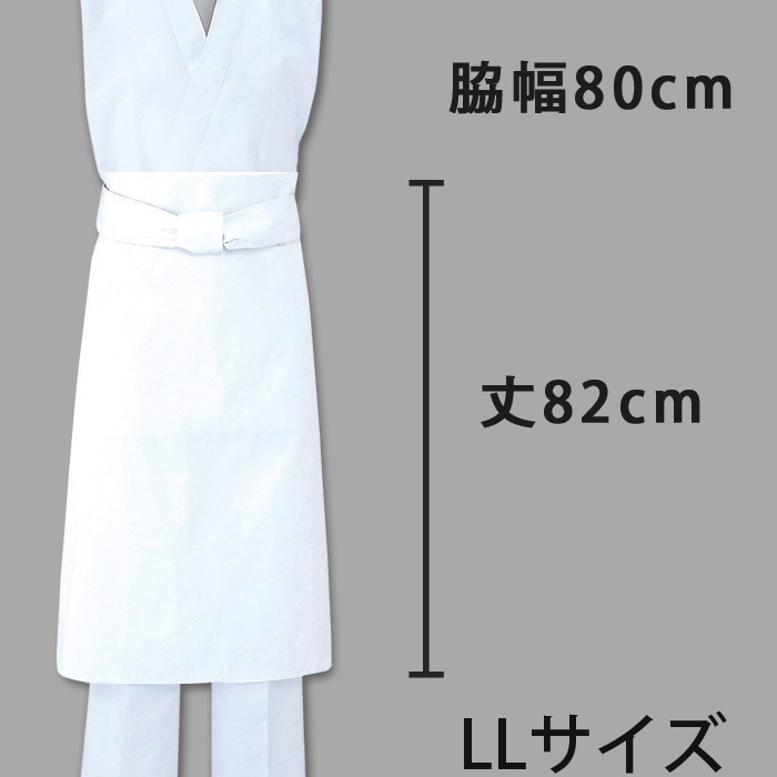 飲食店、和食店　定番前掛　綿100%(カツラギ) 　3サイズ(M、L、LL)　色
