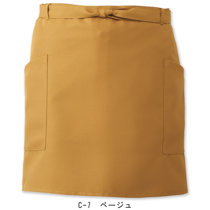 ジャブジャブ洗濯してもキレイな色 エプロン【5色】 色画像