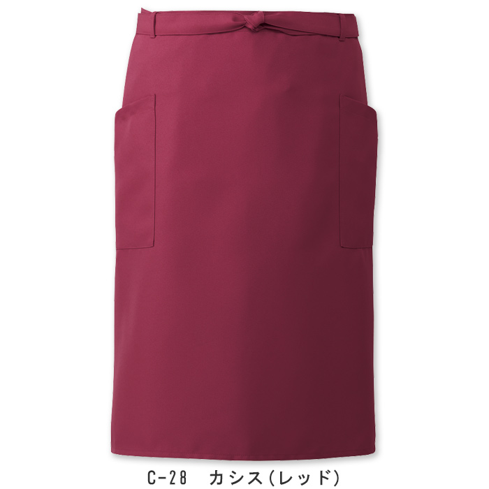 ジャブジャブ洗濯してもキレイな色　エプロン【5色】　色画像