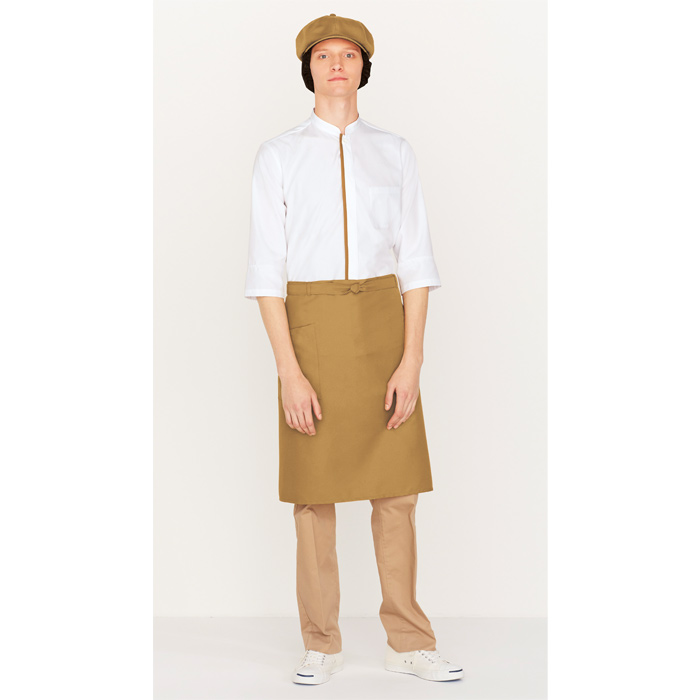 ジャブジャブ洗濯してもキレイな色　エプロン【5色】　詳細画像