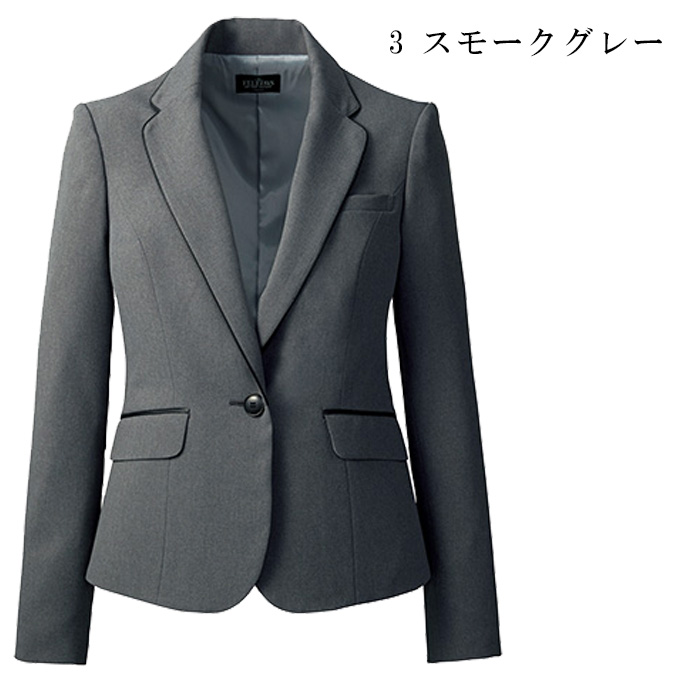 飲食店・サービス制服 　高級接客レディーススーツジャケット(グレー)　男女で揃えて使える　カラー展開