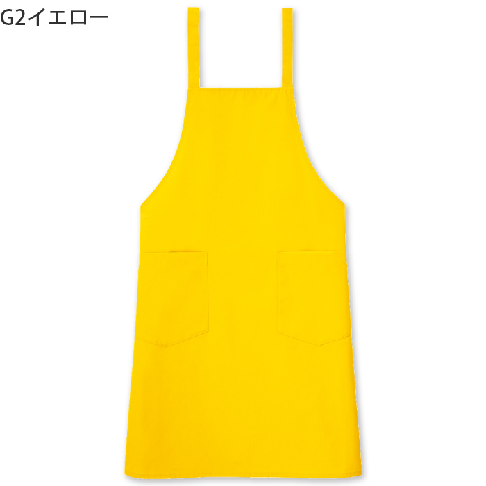 タスキ胸当てエプロン【10色】撥水、軽くて丈夫な綿混素材　色