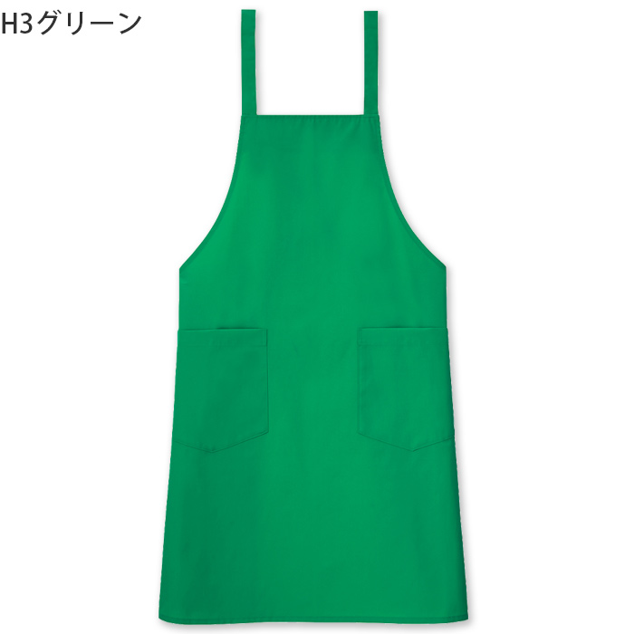 タスキ胸当てエプロン【10色】撥水、軽くて丈夫な綿混素材　色