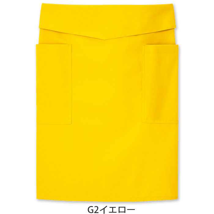 腰ひも隠れてスッキリ　腰下ミドルエプロン【10色】撥水、軽くて丈夫な綿混素材　色