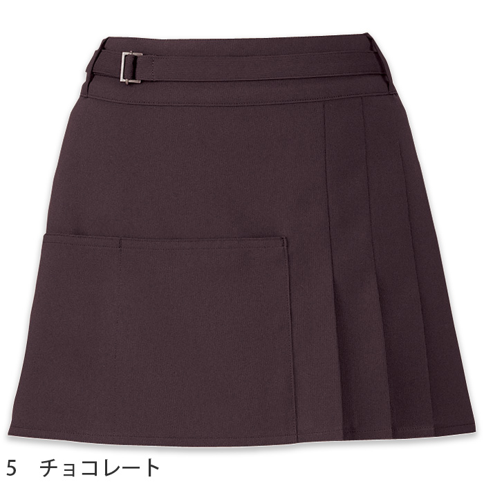 アシンメトリーデザイン　巻きスカートエプロン<全4色>　色